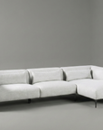 Paderborn Sectional with Chaise, Feather Blend Cushions & Waterfall Track Arms