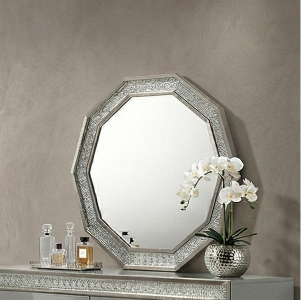 Lumiere Aurora Glam LED Platform Decagon Mirror