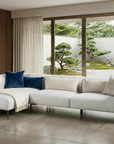 Paderborn Sectional with Chaise, Feather Blend Cushions & Waterfall Track Arms