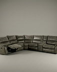 Jerominus Reclining Sectional with Storage Console, Cupholders & USB Port
