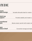 Hyde Contemporary Coffee Table