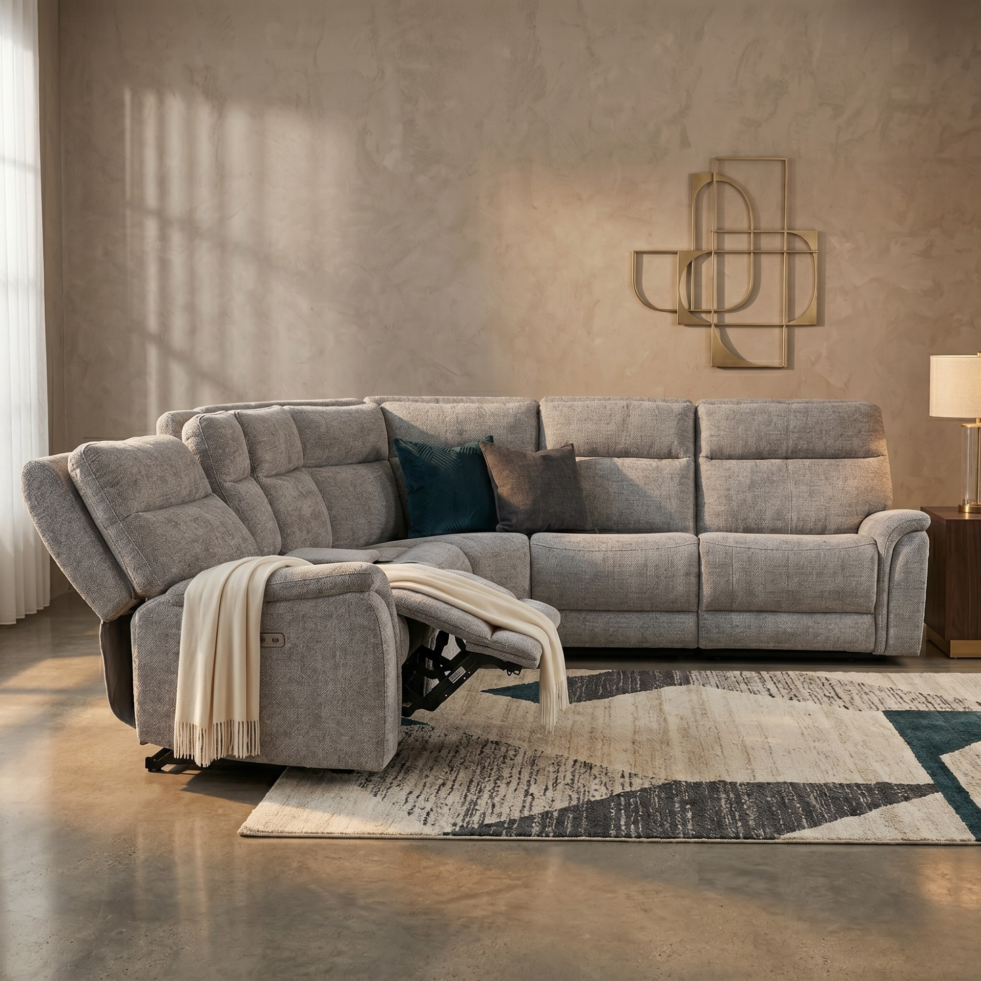 Mattheus Contemporary Power Sectional