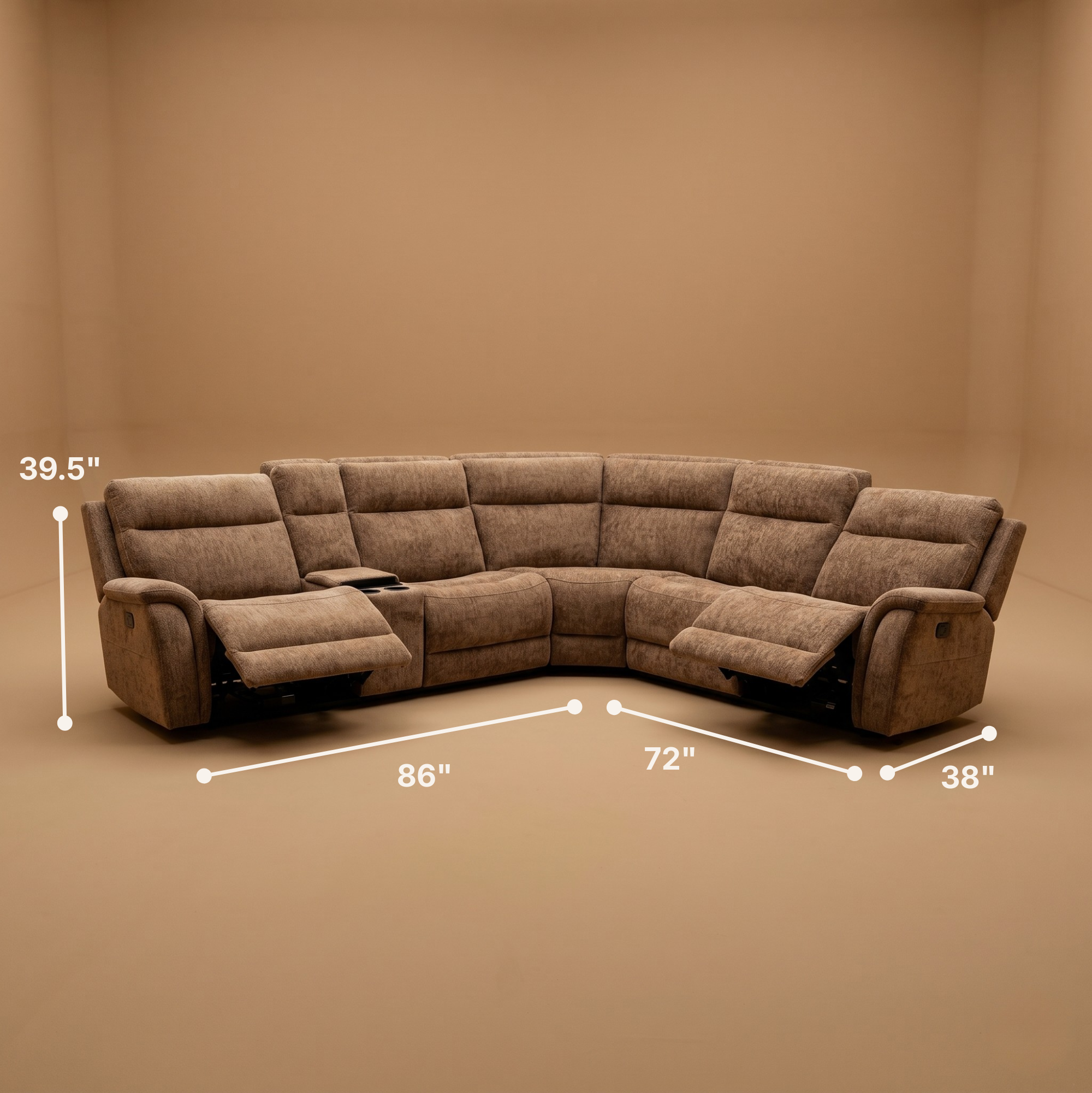 Mattheus Contemporary Power Sectional
