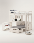 Mateo Twin Contemporary Loft Bunk Bed