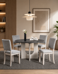Oberto Transitional Dining Set, 5 Pieces