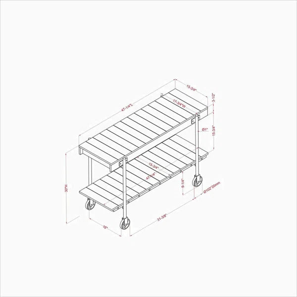 Industrial Sofa Table