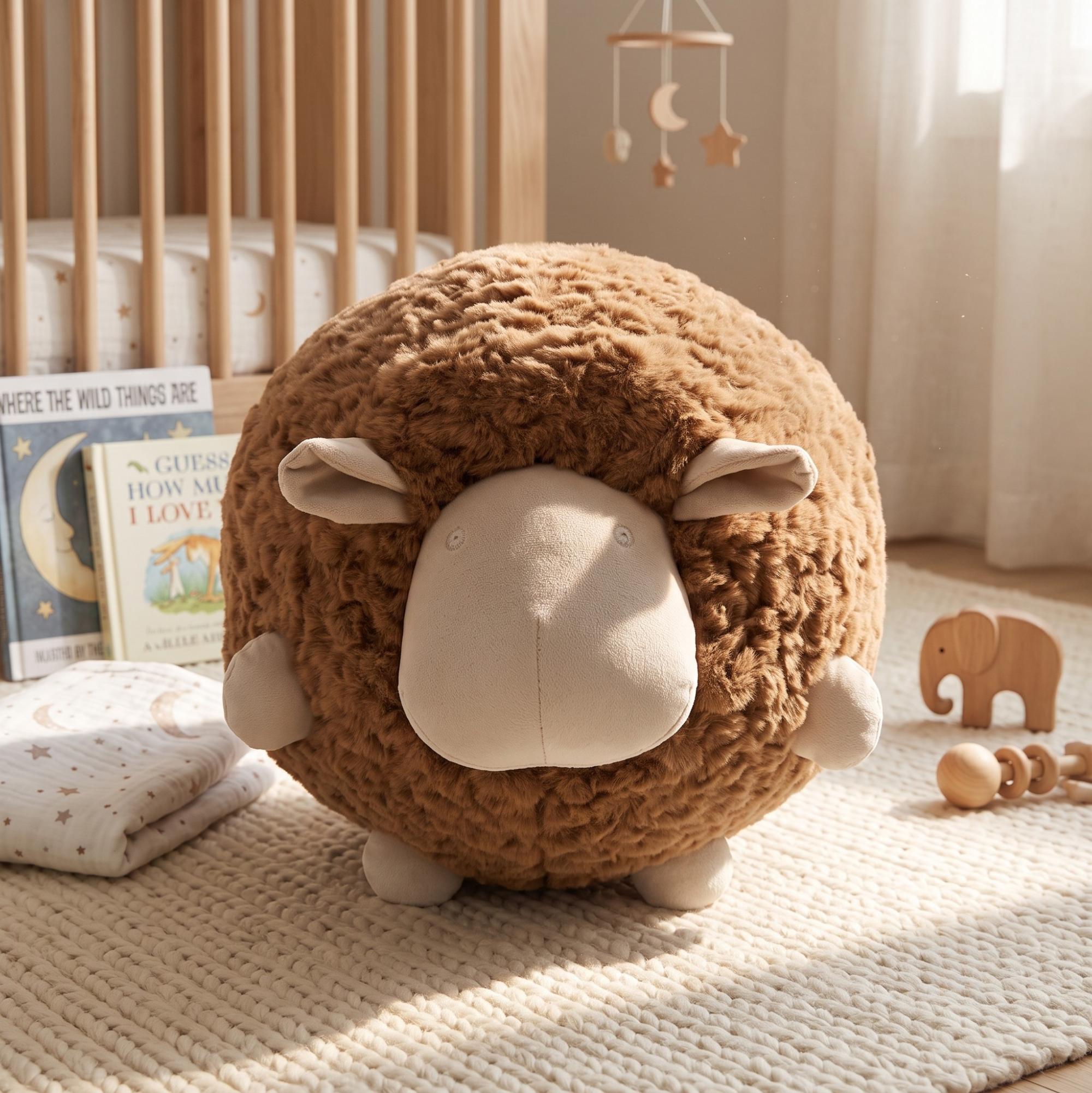 Orevis Sheep Plush Accent Throw Pillow