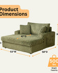 Ferryhill Contemporary Double Chaise Sofa