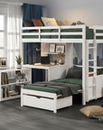 Mateo Twin Contemporary Loft Bunk Bed
